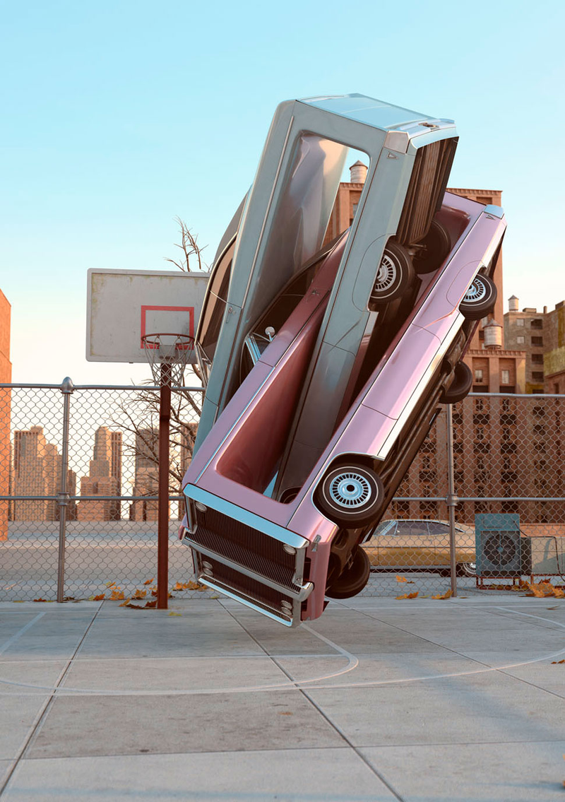 Illustration for article titled These Distorted Cars Will Mess With Your Mind, Man